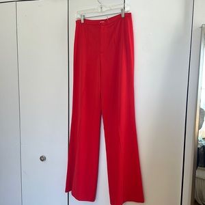 ALICE AND OLIVIA RED PANTS TROUSERS SIZE 6